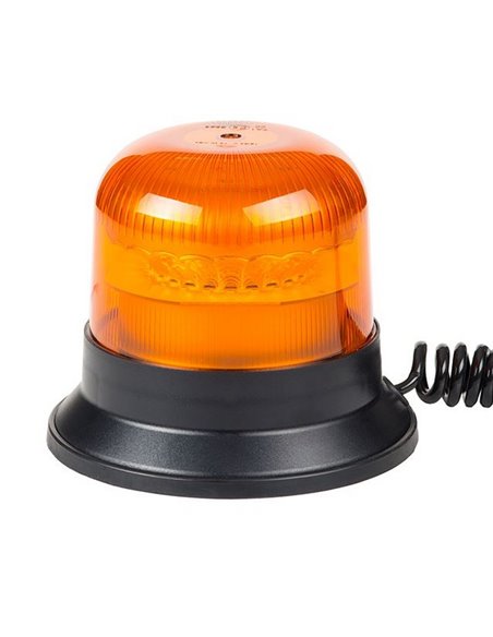 Rotativo LED magnético con cable espiral 4m LDO 2667 conector mechero, F-Flash ECE R10 EMC IP68
