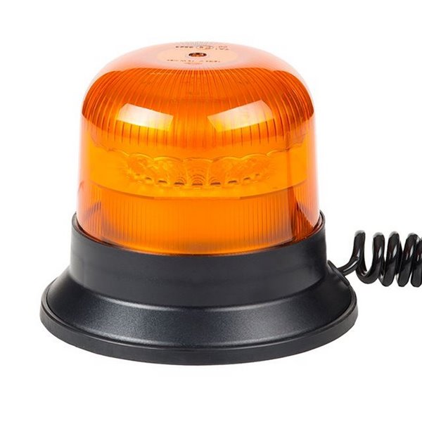 Rotativo LED magnético con cable espiral 4m LDO 2667 conector mechero, F-Flash ECE R10 EMC IP68