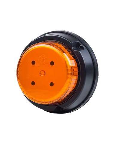 Rotativo LED LDO 2663 R/F rotación + parpadeo, atornillable y con cable ECE R10 EMC IP68