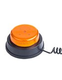 Rotativo LED/luz de advertencia LDO 2664/F parpadeo F-flash, enchufe mechero, cable 4m ECE R10 EMC IP68