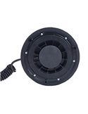 Rotativo LED/luz de advertencia LDO 2664/F parpadeo F-flash, enchufe mechero, cable 4m ECE R10 EMC IP68
