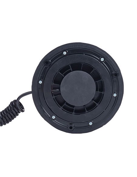 Rotativo LED/luz de advertencia LDO 2664/F parpadeo F-flash, enchufe mechero, cable 4m ECE R10 EMC IP68