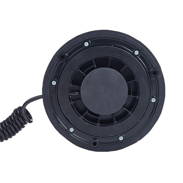 Rotativo LED/luz de advertencia LDO 2664/F parpadeo F-flash, enchufe mechero, cable 4m ECE R10 EMC IP68