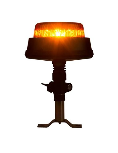 Rotativo LED LDO 2665/F F-parpadeo, montaje espiga, 12/24V ECE R10 EMC IP68