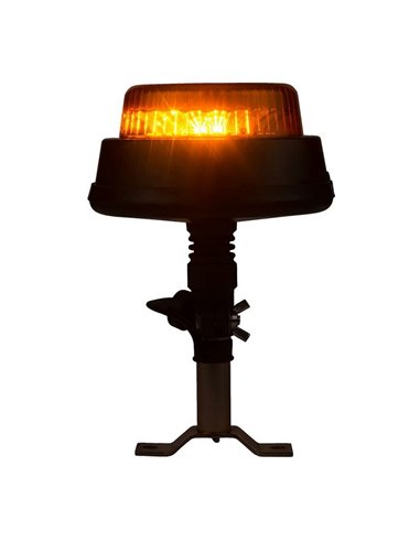 Lampe rotative LED LDO 2665/R, mode de rotation R, montage sur cheville, 12/24 V, homologuée ECE R10 EMC, IP68