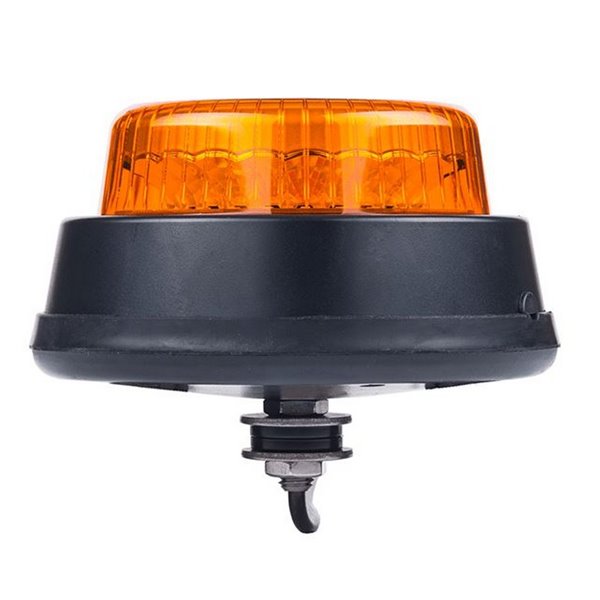 Feu de position rotatif à LED LDO 2666 R/F avec rotation et clignotement, 12/24 V, tube fileté, ECE R10, EMC, IP68