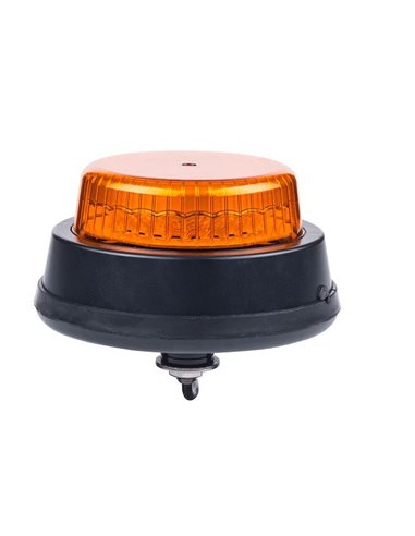 Feu de position rotatif à LED LDO 2666 R/F avec rotation et clignotement, 12/24 V, tube fileté, ECE R10, EMC, IP68