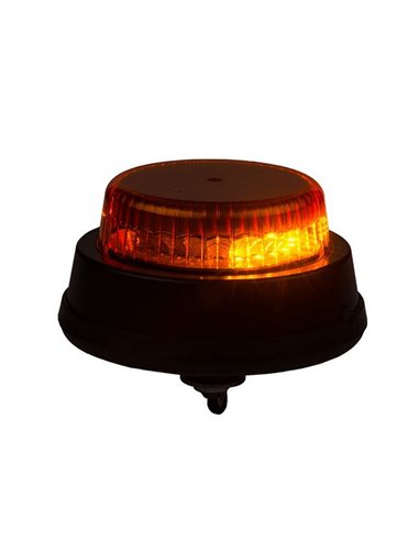 Luz LED giratória LDO 2666 R/F com rotação e intermitência, 12/24V, tubo roscado, 12/24V, ECE R10, EMC, IP68