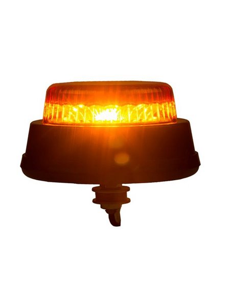 Rotativo LED LDO 2666 R/F rotación + parpadeo, 12/24V tubo roscado 12/24V ECE R10 EMC IP68