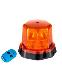 Sinalizador giratório LED LDO 2277 com rosca e controle remoto 12/24V ECE R10 R65 TA1 EMC IP68