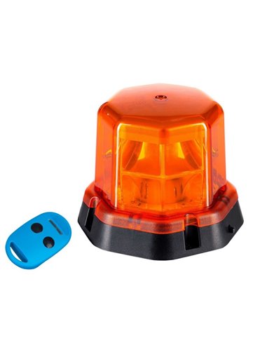 Rotativo LED LDO 2277 atornillable, con mando a distancia 12/24V ECE R10 R65 TA1 EMC IP68