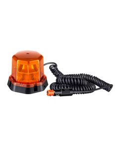 Rotativo LED LDO 2275 con imán y cable espiral, enchufe mechero 12/24V ECE R10 R65 TA1 EMC IP68
