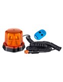 Rotativo LED LDO 2278 mando a distancia, imán, cable espiral, enchufe mechero 12/24V ECE R10 R65 TA1 EMC IP68