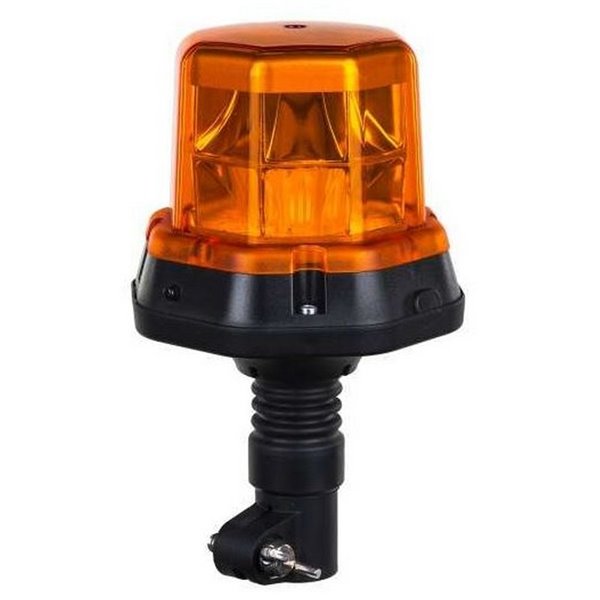 Projecteur LED rotatif LDO 2276, montage sur tige DIN, 12/24 V, homologué ECE R10 R65 TA1 EMC IP68