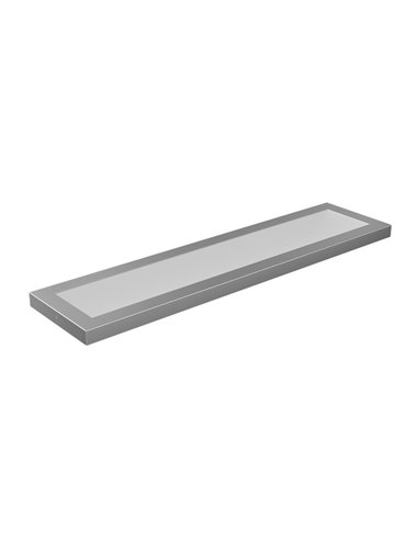 Panneau linéaire LED rectangulaire pour cuisine, argent galvanisé, longueur 790 mm, 30 W/45 W/60 W - 3000 K/4000 K/5700 K