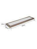 Painel linear de LED retangular para cozinha, bronze, 790 mm de comprimento, 30 W/45 W/60 W - 3000 K/4000 K/5700 K