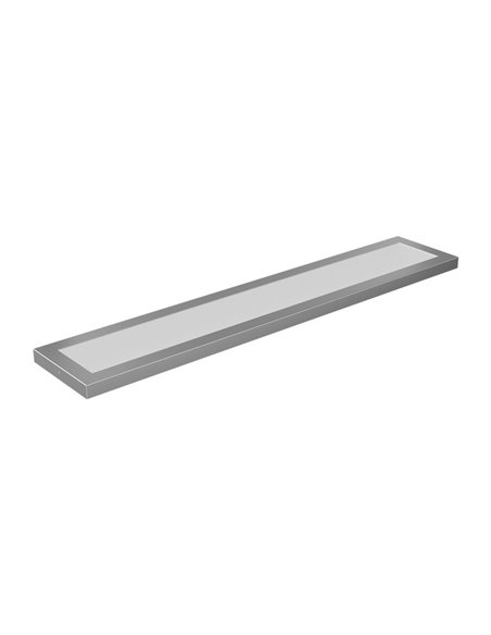 Panel LED de superficie lineal plata galvanizada 1030mm largo, 40W/55W/80W - 3000K/4000K/5700K