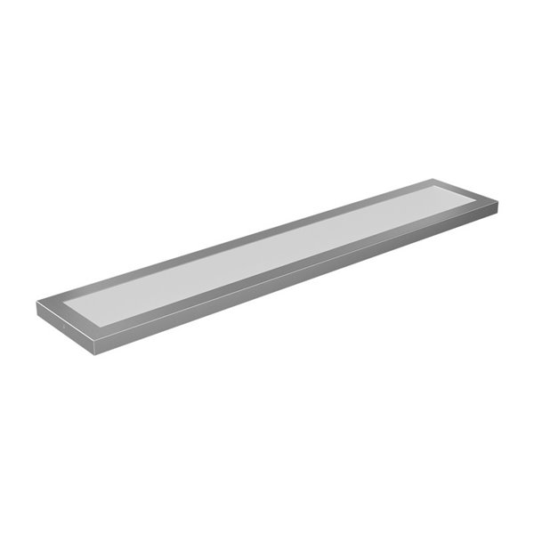 Painel LED linear de montagem em superfície, galvanizado prateado, 1030 mm de comprimento, 40 W/55 W/80 W - 3000 K/4000 K/5700 K