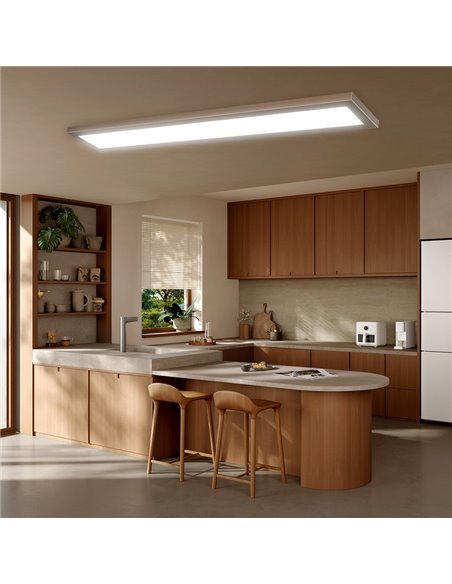 Panneau LED rectangulaire L1270mm blanc, 50W/60W/93W - 3000K/4000K/5700K