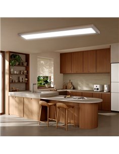 Panneau LED rectangulaire L1270mm plata galvanizada, 50W/60W/93W - 3000K/4000K/5700K 2