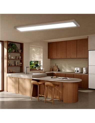 Panneau LED rectangulaire L1270mm marron, 50W/60W/93W - 3000K/4000K/5700K