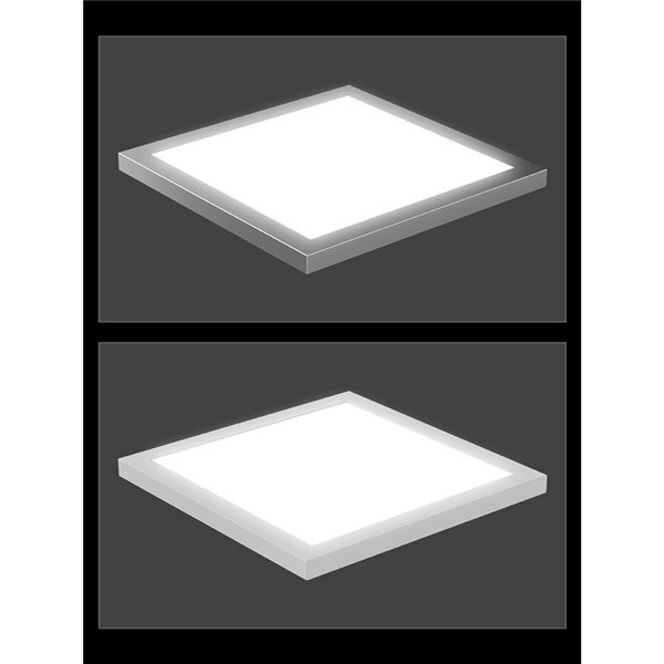Panel cuadrado LED de superficie 450mm blanco, 50W/65W/80W - 3000K/4000K/5700K