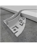 Perfil de aluminio PLOF 2 metros arquitectónico para empotrar en suelo para tiras LED