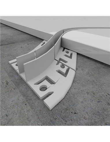 Perfil de aluminio PLOF 2 metros arquitectónico para empotrar en suelo para tiras LED