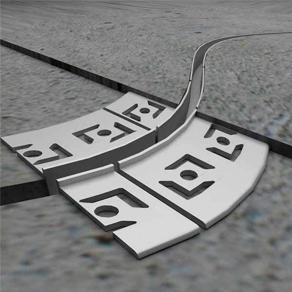 Perfil de aluminio NOR 2 metros empotrable en obra de baja altura para tira LED