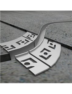 Profilé encastré en aluminium BOYD de 2 mètres de hauteur pour éclairage intégré