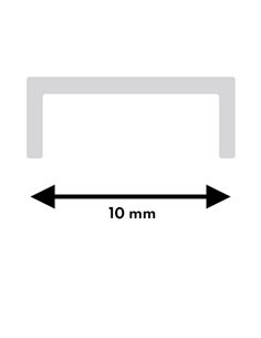Perfil de aluminio BOYD 2 metros empotrable de baja altura para luz integrada 2