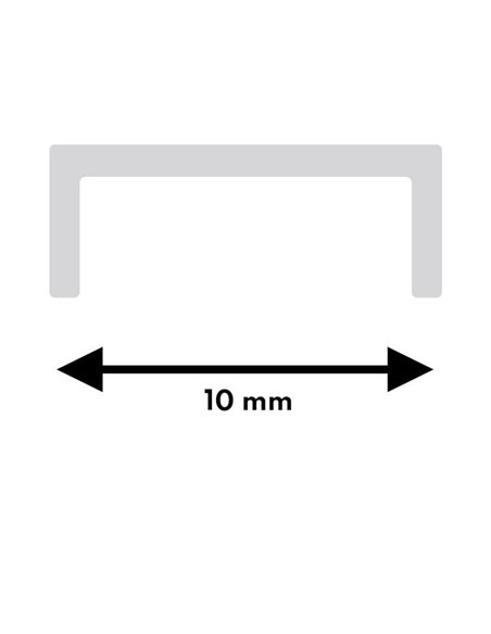 Perfil de aluminio BOYD 2 metros empotrable de baja altura para luz integrada