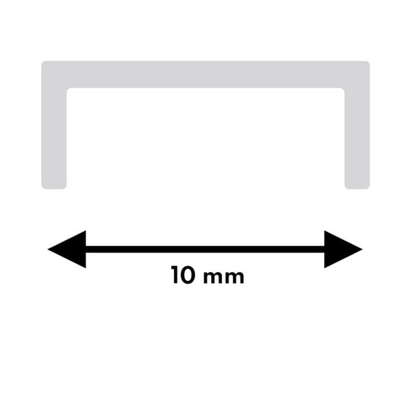 Perfil de aluminio BOYD 2 metros empotrable de baja altura para luz integrada