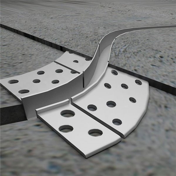 Perfil de alumínio embutido MUF de 2 metros para iluminação integrada com fita LED de 12 mm.