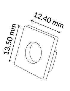 Pack 2 tapones finales para perfil PLOF LM3843, tiras LED 2