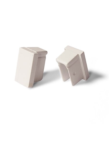 Pack 2 tapones finales para perfil NOR LM3848, tiras LED