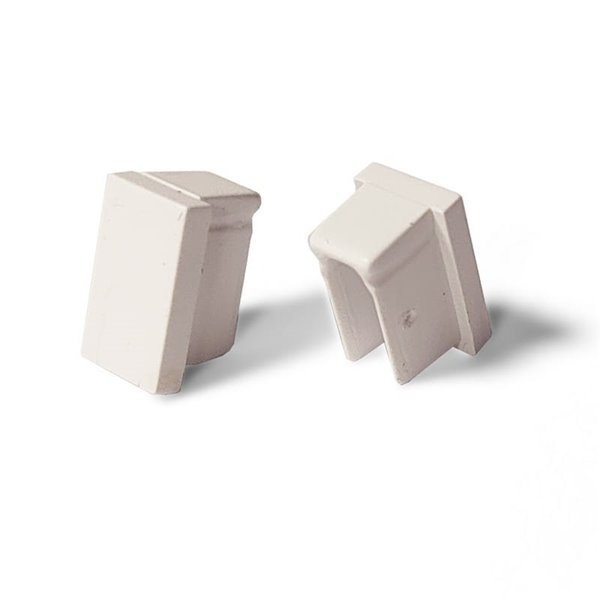 Pack 2 tapones finales para perfil NOR LM3848, tiras LED