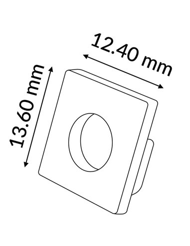 Pack 2 tapones finales para perfil DIFE 2 LM3842, tira LED