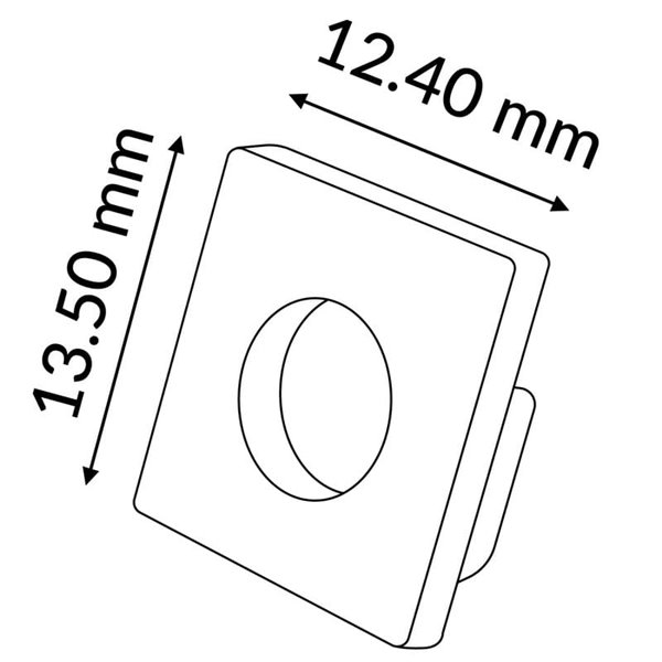 Pack 2 tapones finales para perfil BOYD LM3846, tira LED