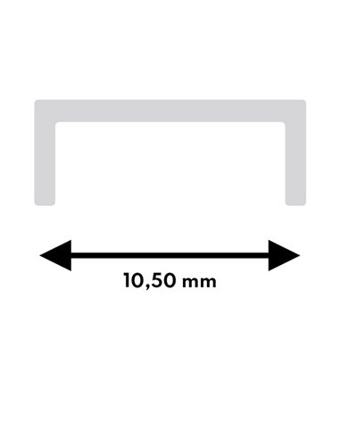 Manga difusora de silicone de 40 metros para perfil PLOF LM3843 para iluminação integrada.