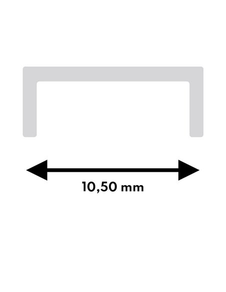 Manchon diffuseur en silicone de 40 mètres pour profilé PLOF LM3843 destiné à l'éclairage intégré