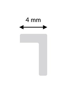 Funda difusor de silicona 40 metros para perfil NOR LM3848 para luz integrada 2