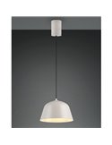 Lámpara colgante metálica TOVA bombilla excl. 1x E27 max. 15W IP20 Gris cálido