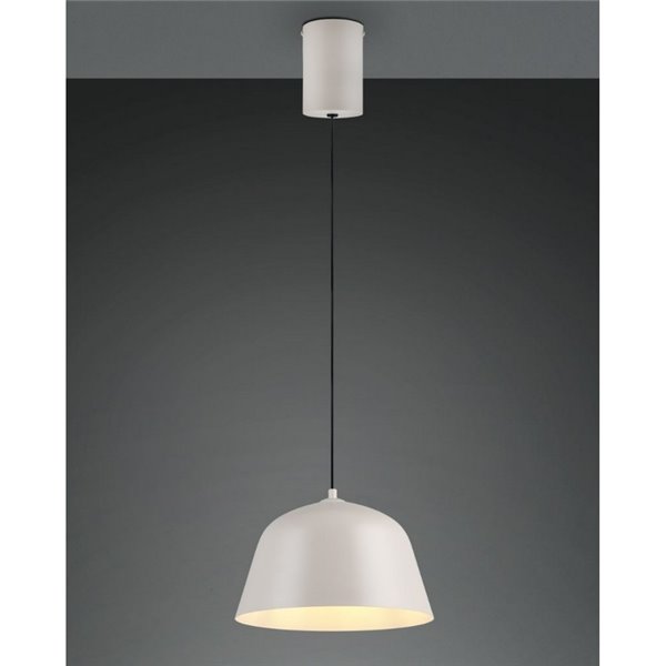 Luminária pendente metálica TOVA, lâmpada não incluída (1 x E27 máx. 15W), IP20, cinza quente.