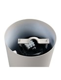 Lámpara colgante metálica TOVA bombilla excl. 1x E27 max. 15W IP20 Gris cálido