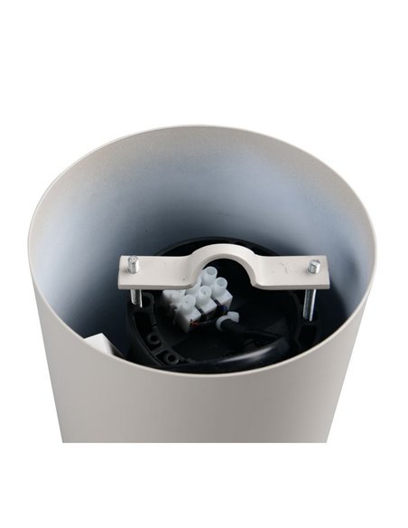 Lámpara colgante metálica TOVA bombilla excl. 1x E27 max. 15W IP20 Gris cálido