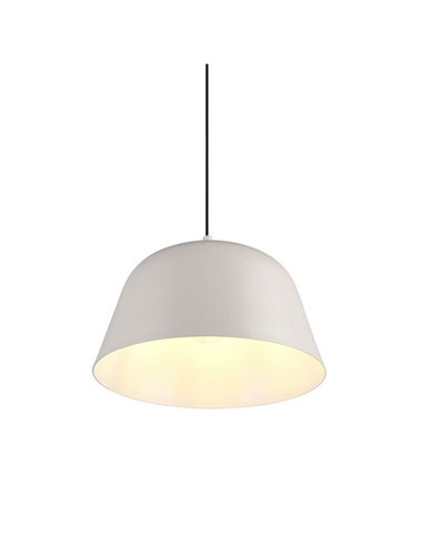 Lámpara colgante metálica TOVA bombilla excl. 1x E27 max. 15W IP20 Gris cálido
