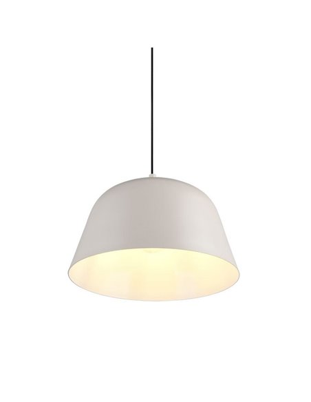 Luminária pendente metálica TOVA, lâmpada não incluída (1 x E27 máx. 15W), IP20, cinza quente.