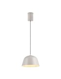 Lámpara colgante metálica TOVA bombilla excl. 1x E27 max. 15W IP20 Gris cálido