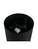 Lámpara colgante pantalla métalica TOVA bombilla excl. 1x E27 max. 15W IP20 Negro